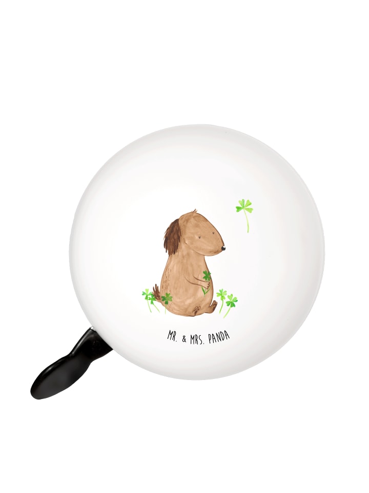 

Mr. & Mrs. Panda Велосипедный звонок, собака, клеверный лист, без надписи, белым цветом