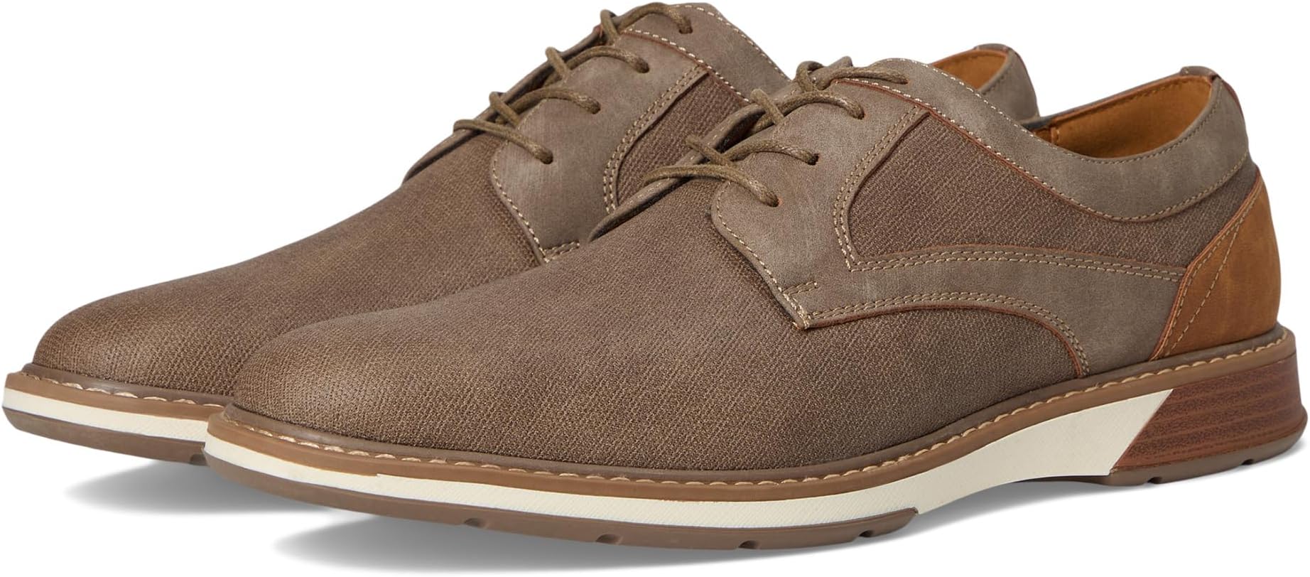 

Оксфорды Stacy Adams Phineas Plain Toe Lace-Up, серо-коричневый
