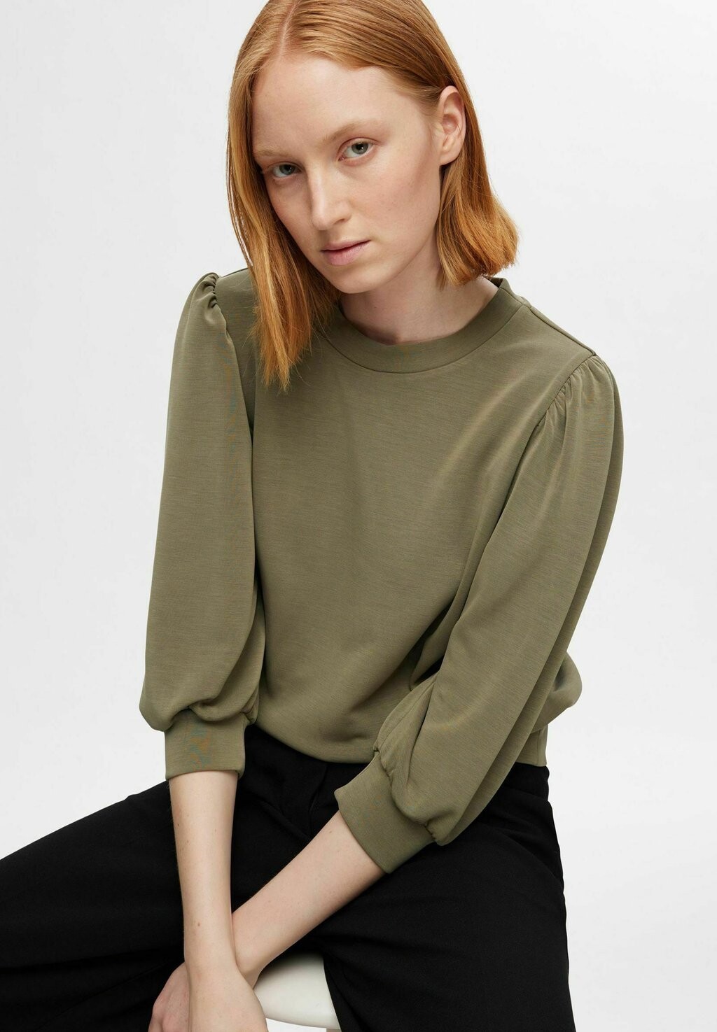 

Толстовка SLFTENNY Selected Femme, хаки
