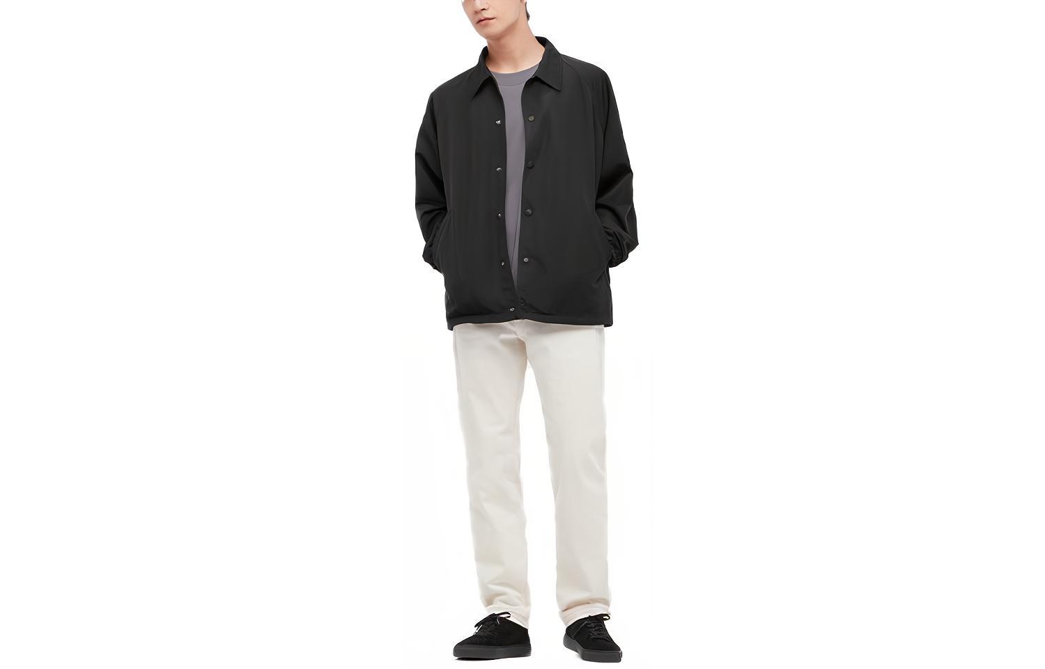 

UNIQLO Куртка унисекс черная, Black