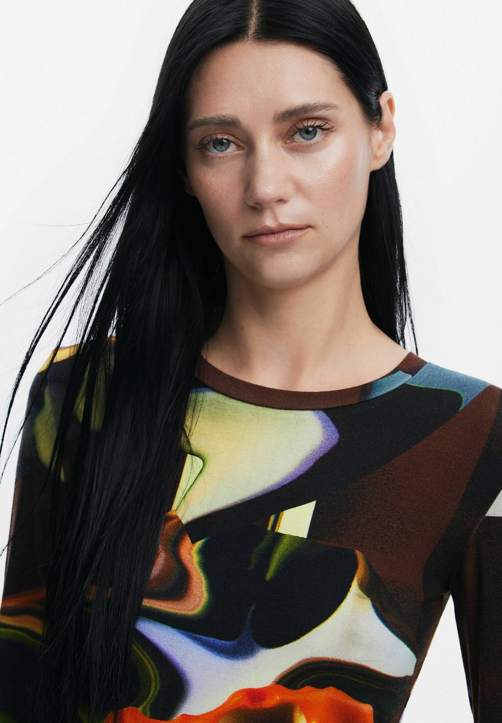 

Топ с длинными рукавами Desigual, коричневый