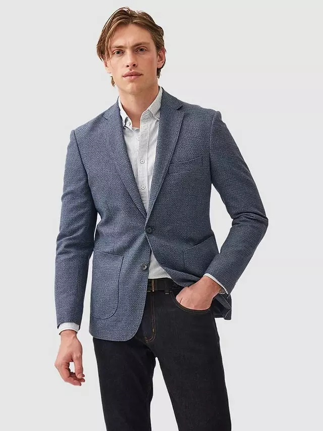 

Блейзер Rodd & Gunn Thorton Wool-cotton Blend Slim Fit, цвет arctic