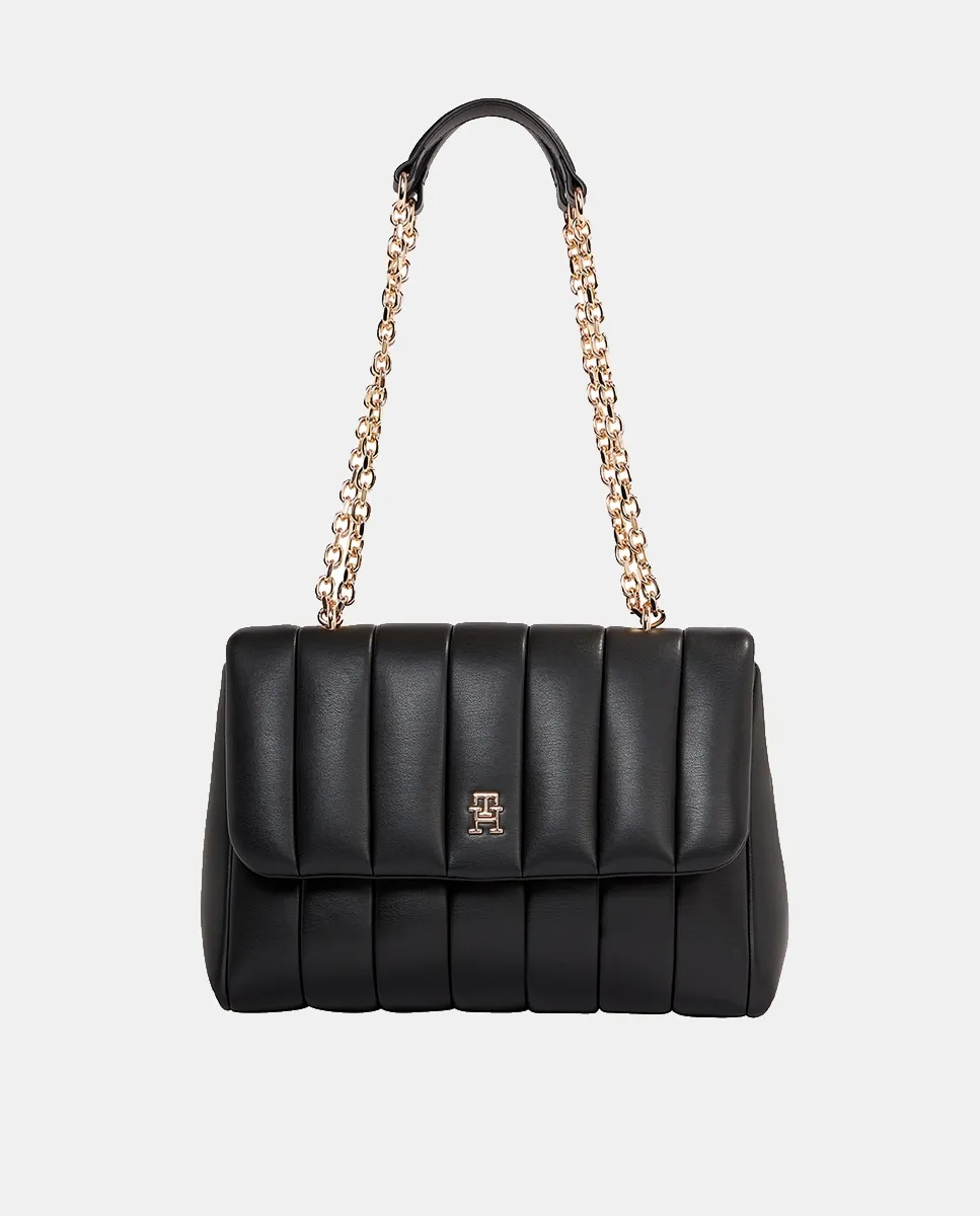 

Черная сумка-тоут со стеганым эффектом Tommy Hilfiger