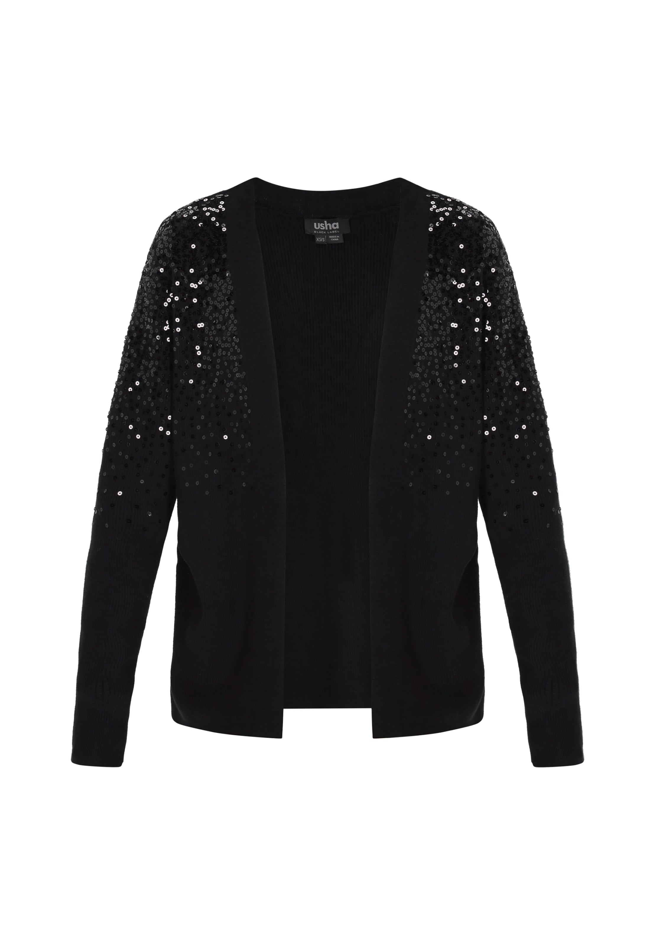 

Usha BLACK LABEL Вязаный кардиган в черном цвете