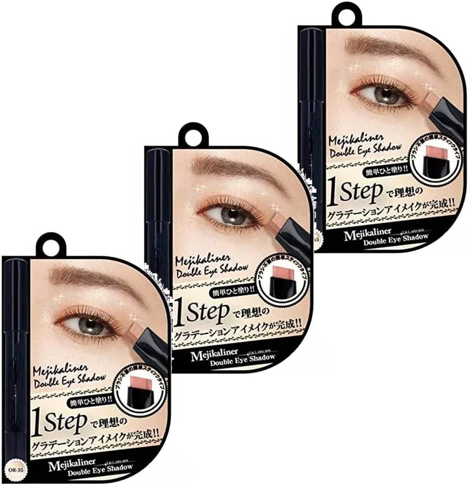 Тени для век двойные Medica Liner Orange, набор 3 шт, 1.5 г