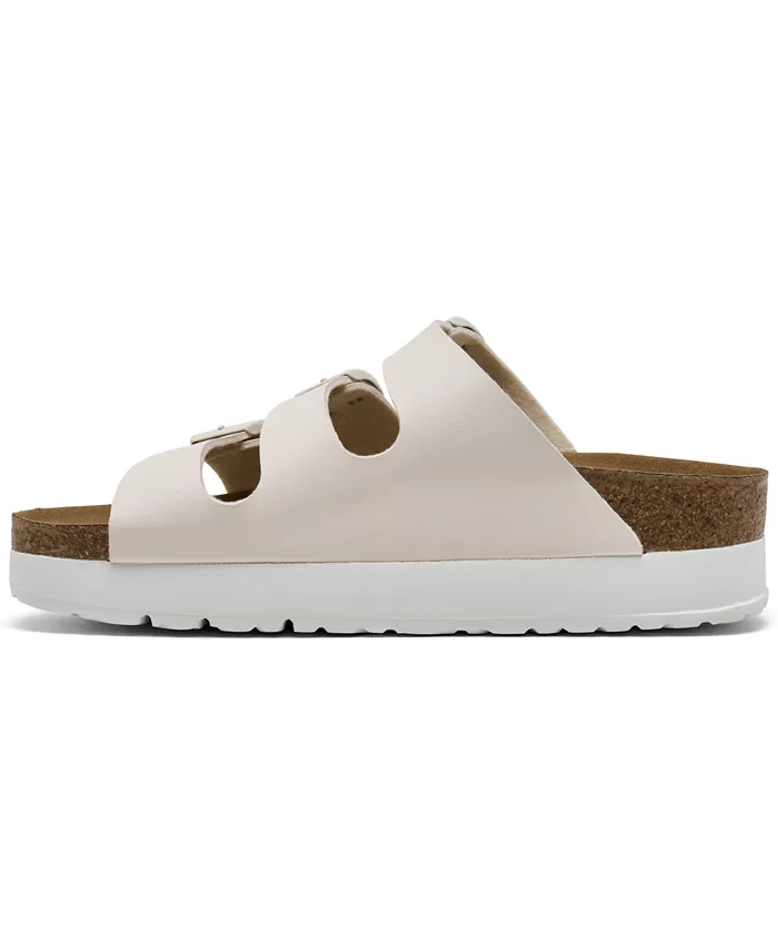 Женские платформенные сандалии Florida Flex Birko-Flor от Finish Line Birkenstock, загар/бежевый — фото 3