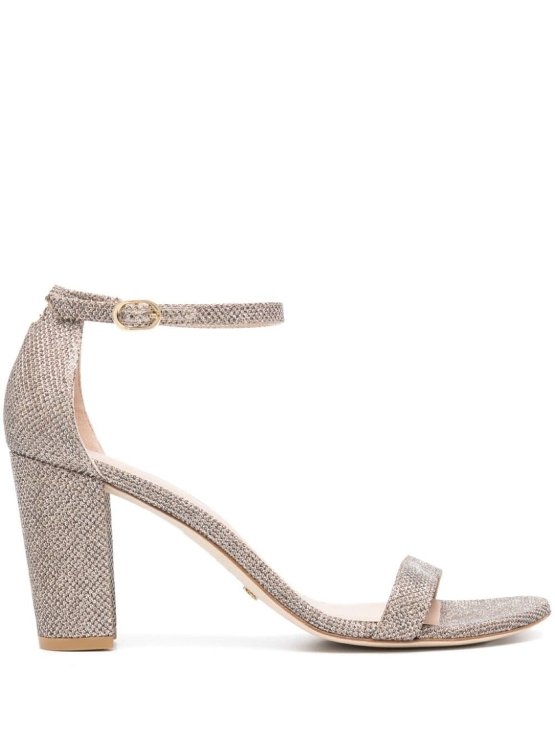 Босоножки Nearlynude 90 Stuart Weitzman, золотистый