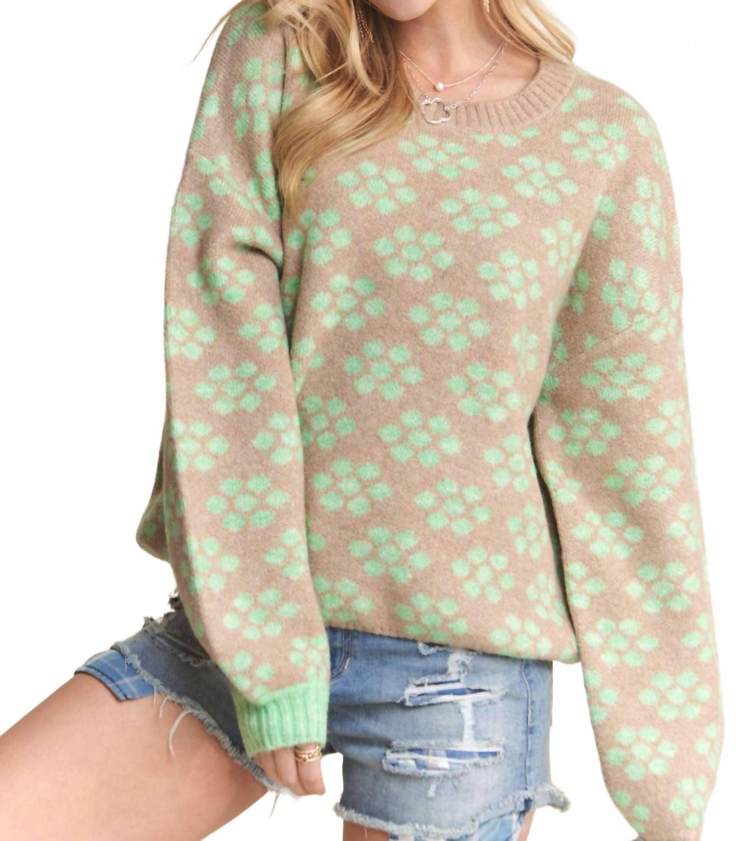 

Adora Свитер Mya Mint To Be с цветочным принтом, цвет хаки