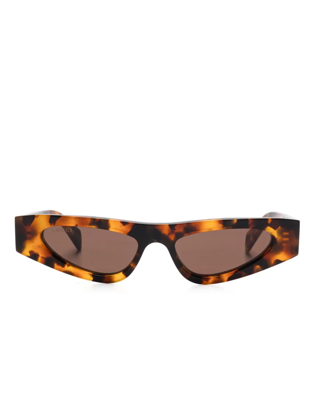 

Солнцезащитные очки в оправе 'кошачий глаз' Gucci Eyewear, коричневый