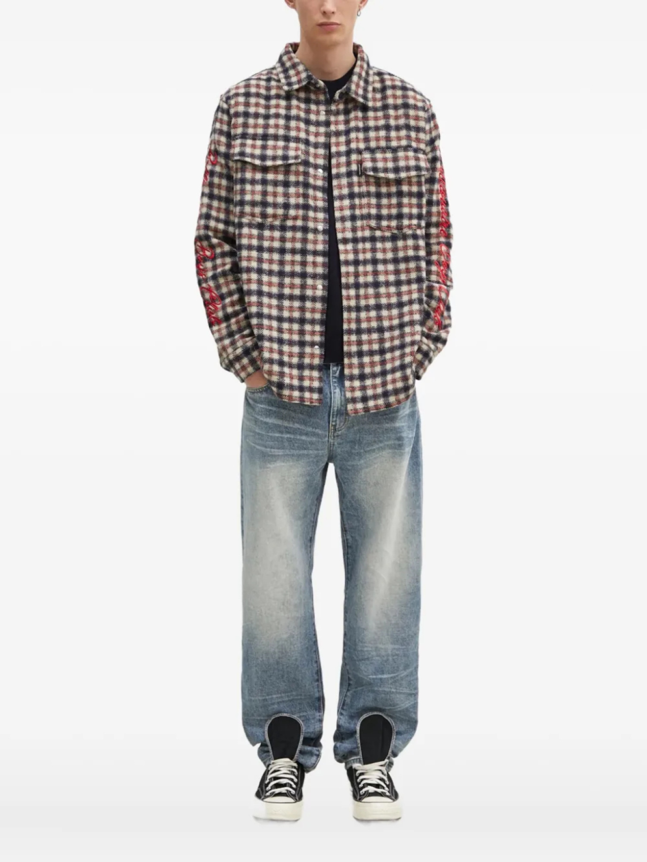 

Рубашка в клетку Billionaire Boys Club, красный