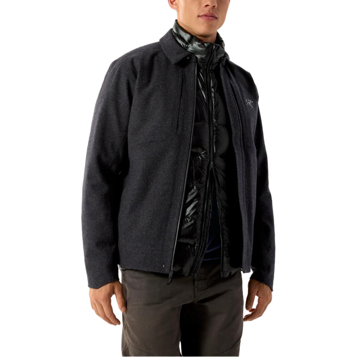 Arcteryx Пальто из бархата SAWYER для мужчин, Black Gray/Black Heather — фото 4