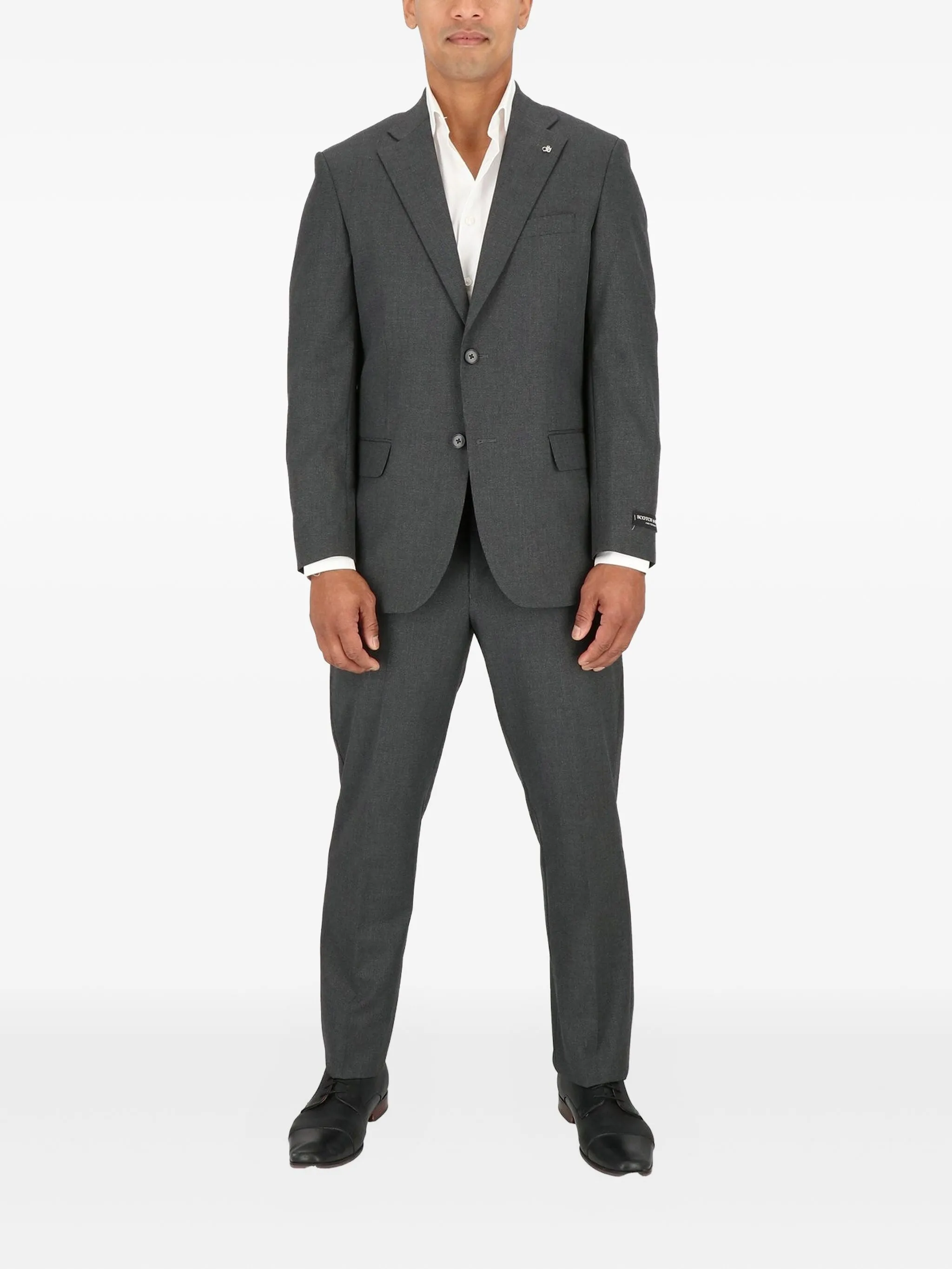 

Костюм с пиджаком на пуговицах Scotch & Soda, темно-серый