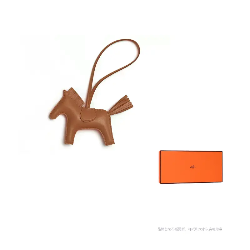 

HERMES Кожаный кулон унисекс коричневый, Brown