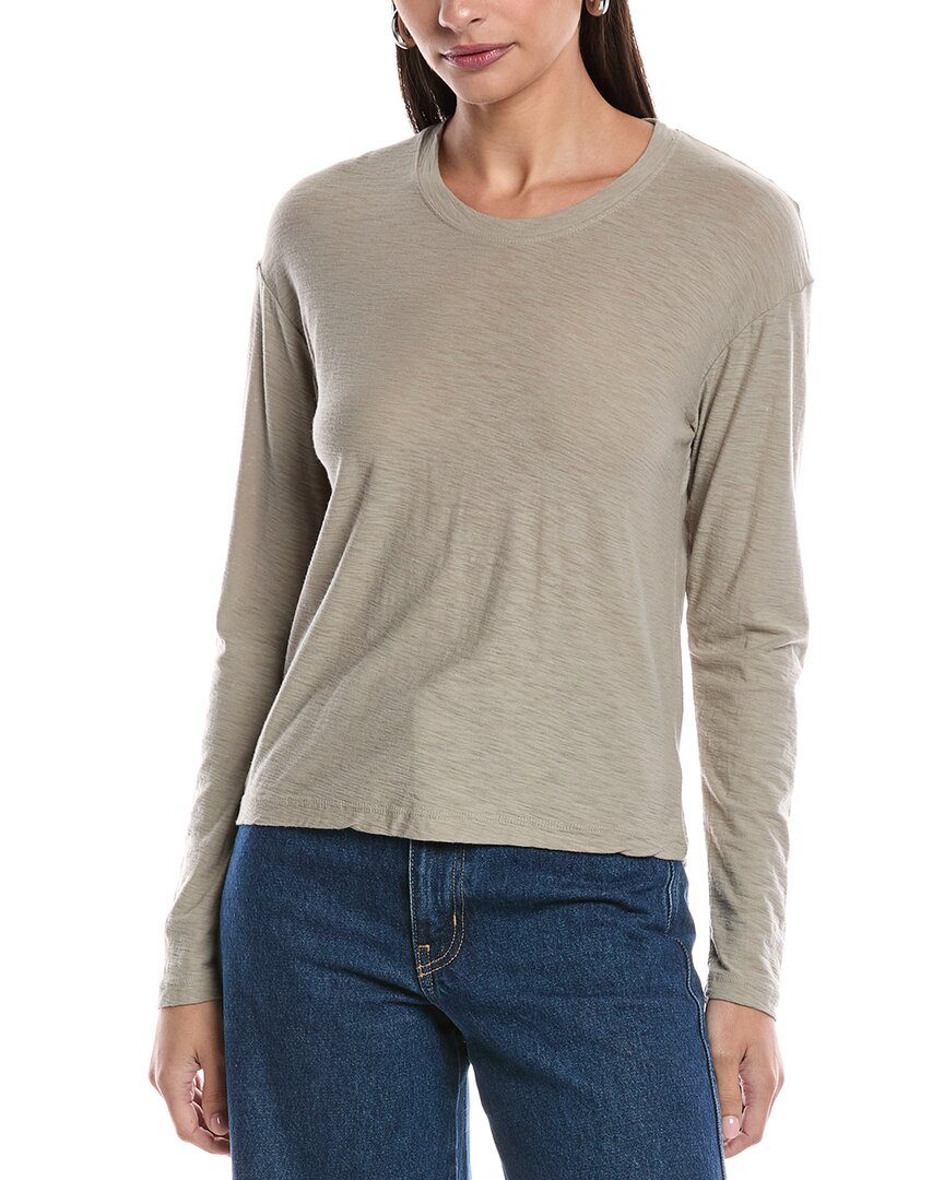 

Бокси футболка James Perse, коричневый