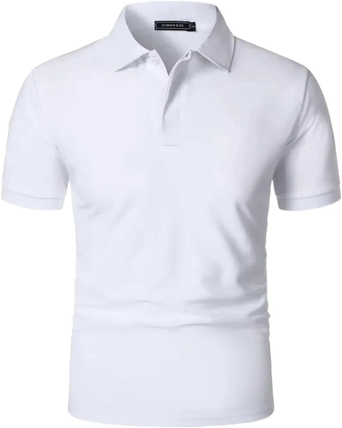 Мужская спортивная polo рубашка Athletic Fit, влагоотводящая, белая