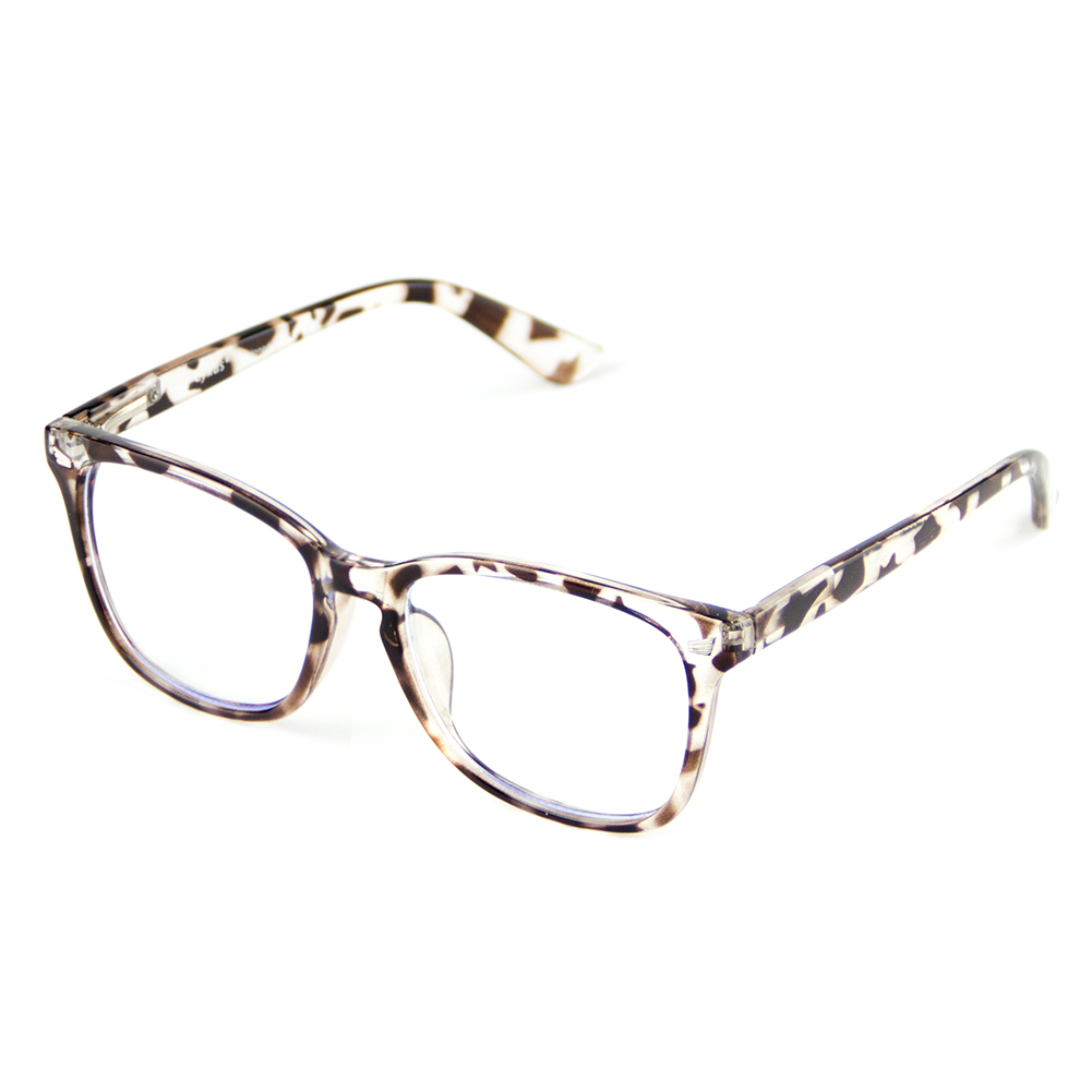 

CYXUS Овальная оправа для очков Plate Frame унисекс, Leopard T03