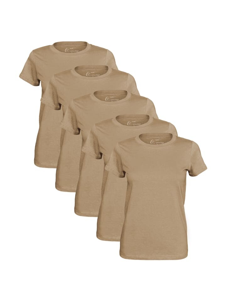 

Футболка Cotton Prime O Neck Tee, цвет greige