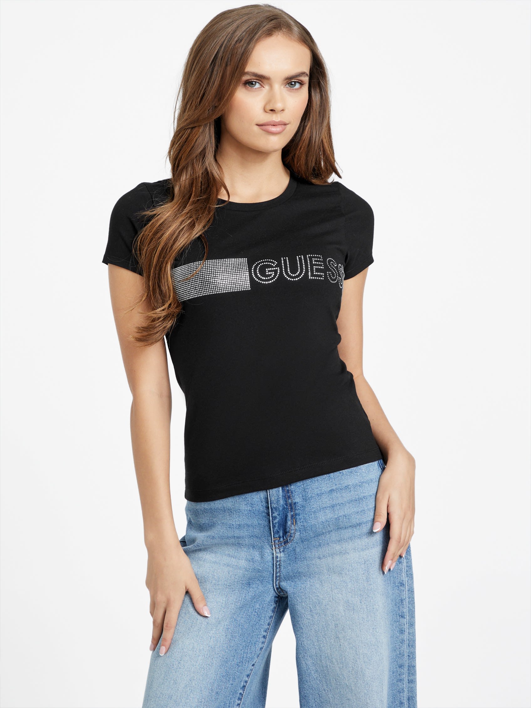 

Футболка Eco Mirabella Logo Guess Factory, черный