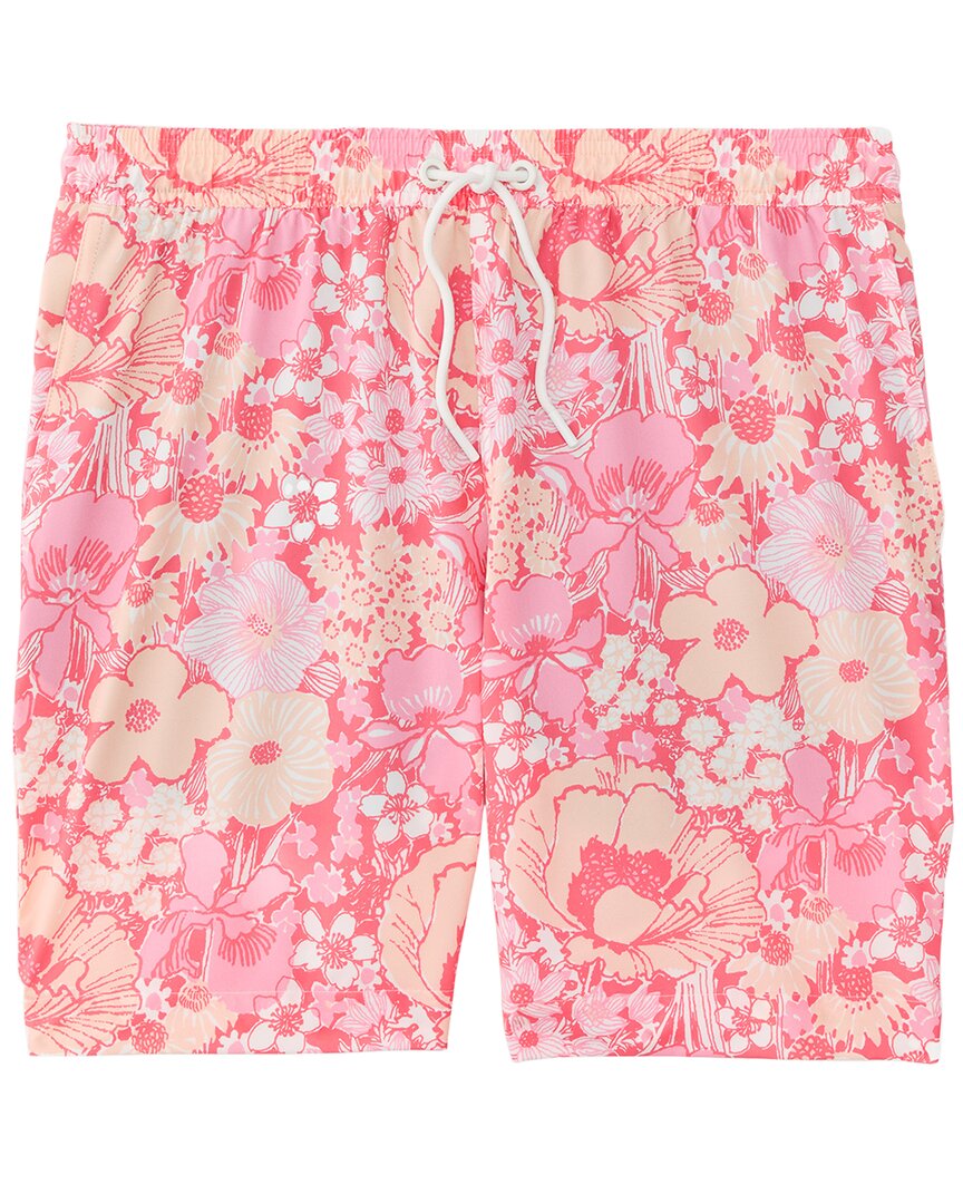 

J.McLaughlin Posh Pansies Bruce Плавки Шорты, красный