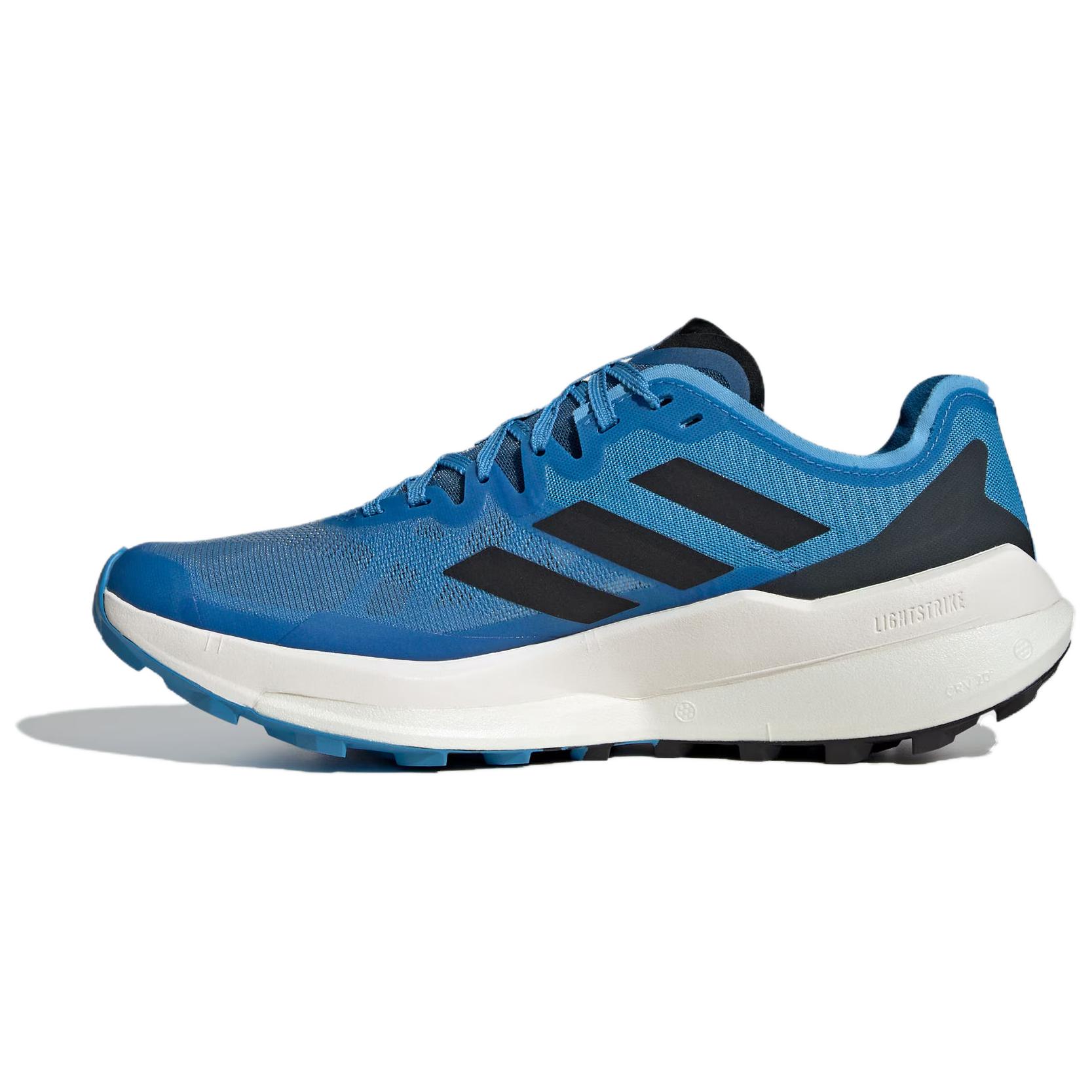 Adidas Terrex Agravic Speed Trail Pulse Blue Core Black Semi Impact Orange, Pulse Blue/Черный/Оранжевый — фото 2