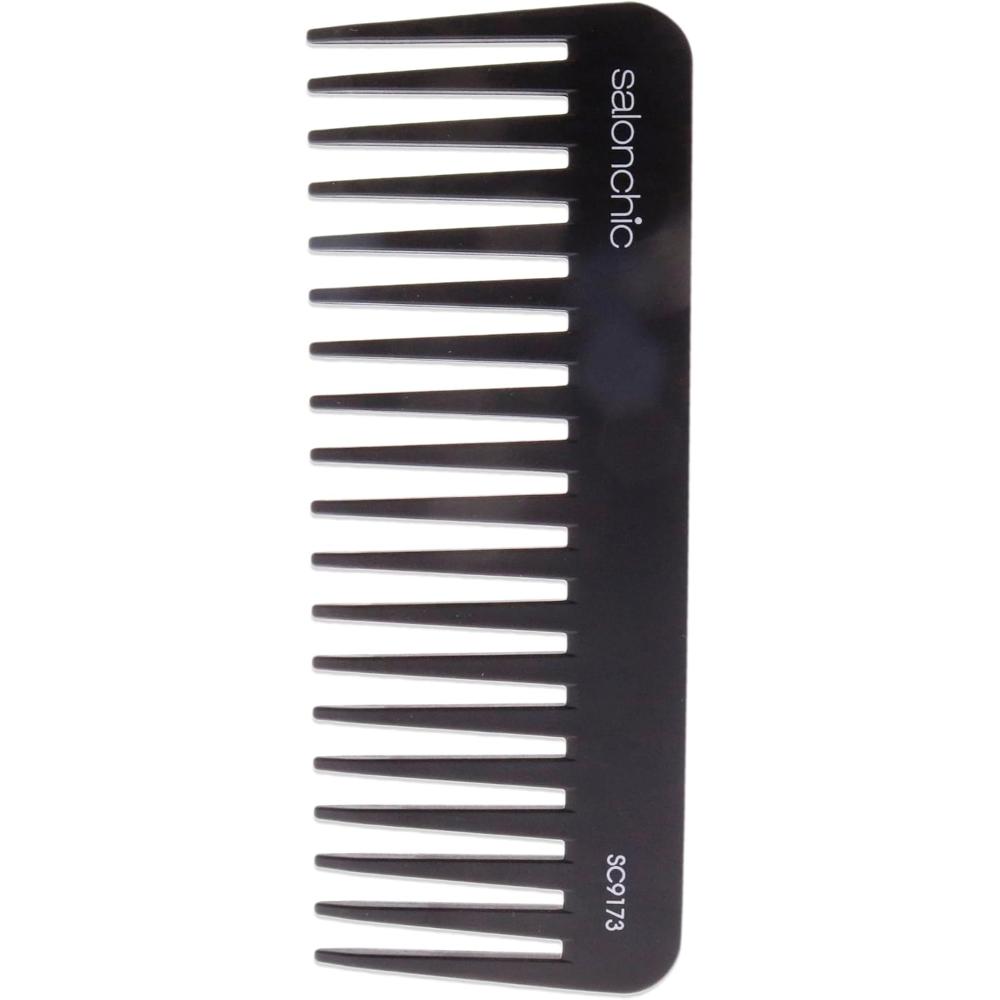 Термостойкая расческа Fluff Carbon Comb 625 от SalonChic, подходит как для мужчин, так и для женщин - 1 шт, прозрачный — фото 2
