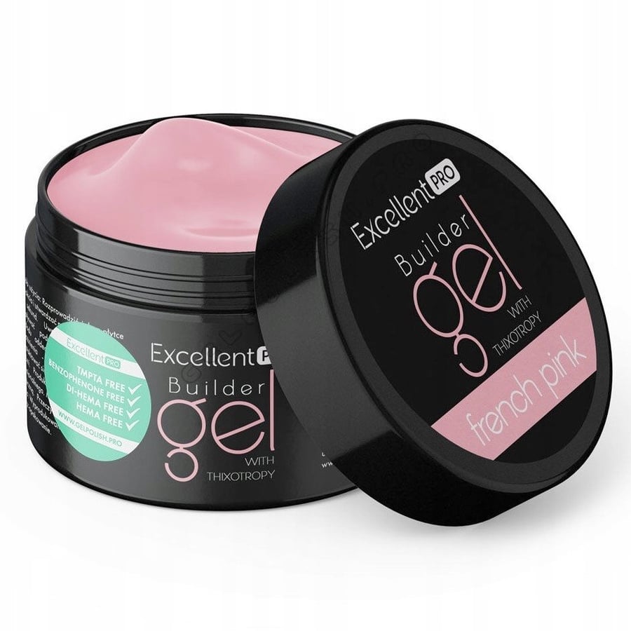 Однофазный гель FRENCH PINK Thixotropy EXCELLENT PRO 50 г + ПИЛЬКА — фото 2