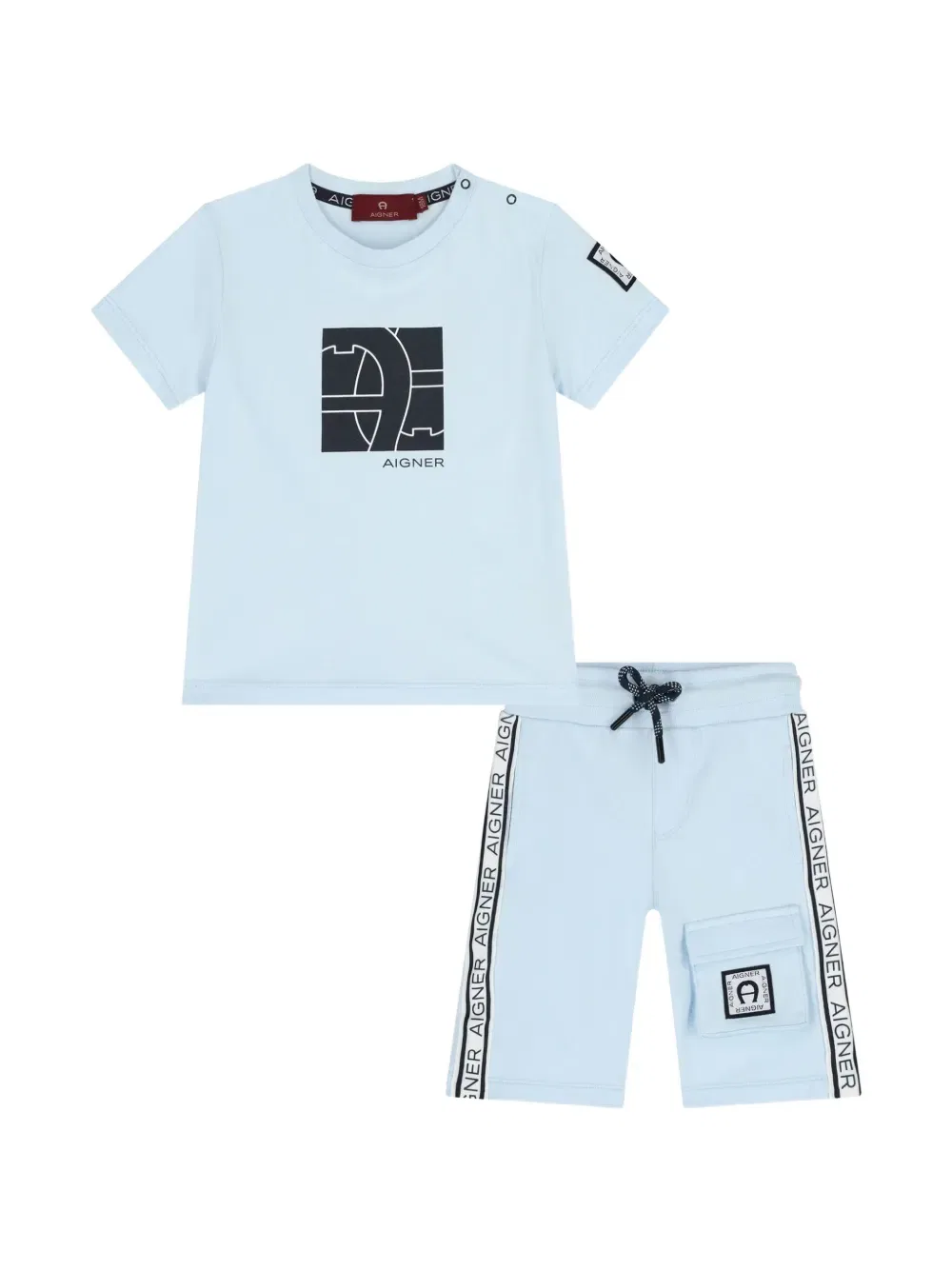 Спортивный костюм с логотипом Aigner Kids, синий