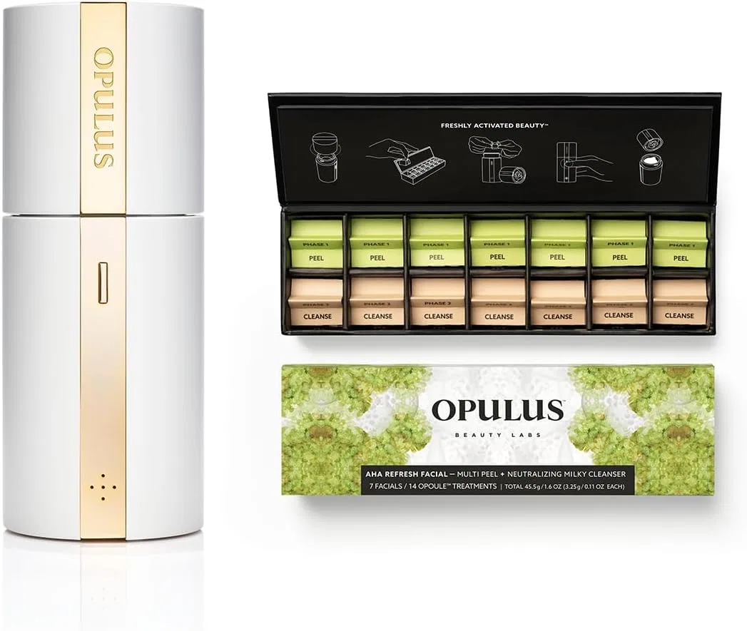 Набор для ухода за кожей AHA Refresh Facial от OPULUS Beauty Labs, 3.5 недели