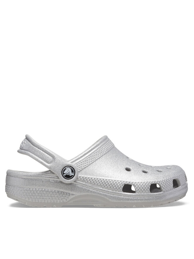 

Шлепки Crocs Classic Glitter Kids Clog T 206992 Plata, серебряный