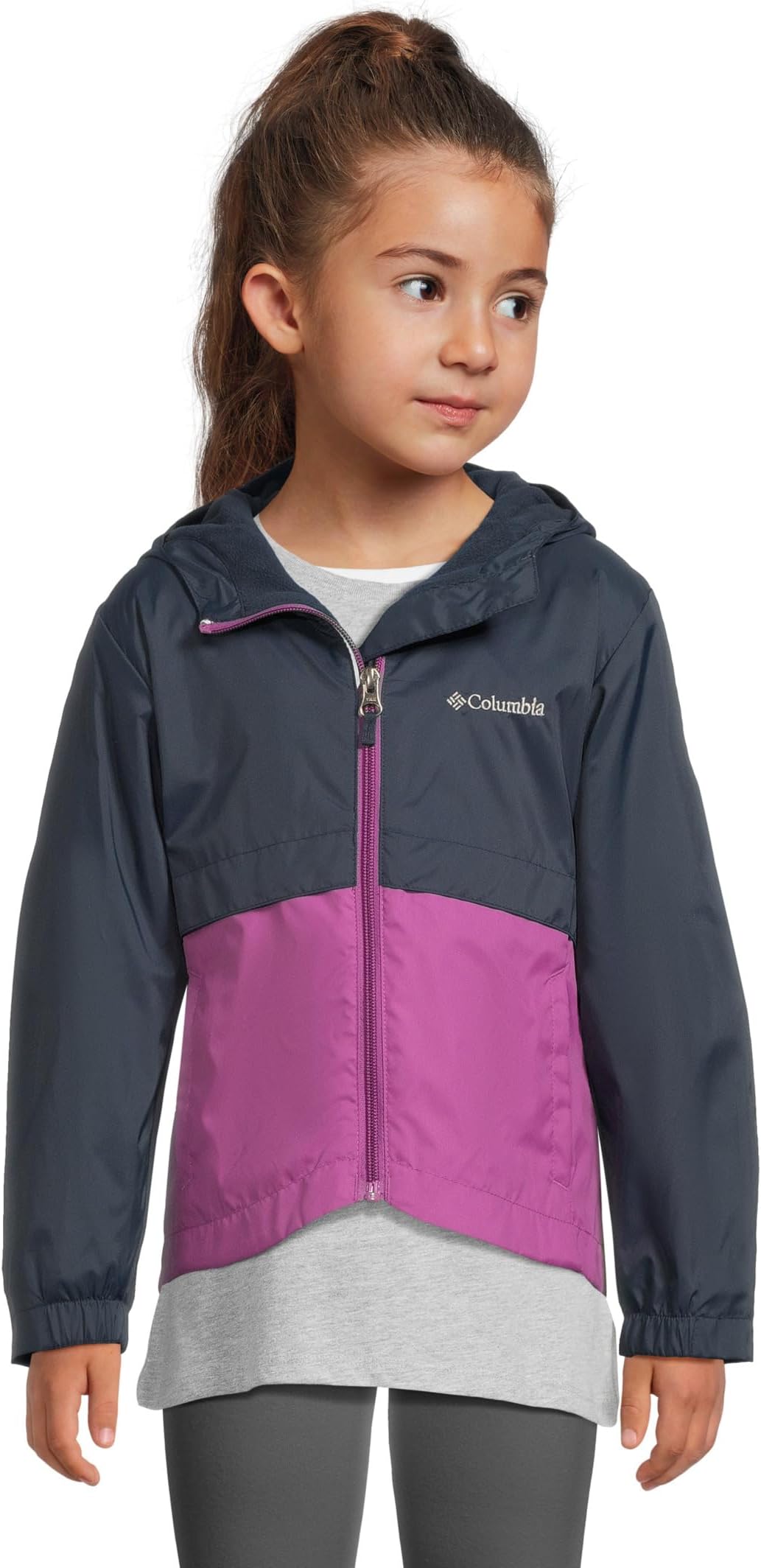 

Куртка Columbia Kids Rain-Zilla II Jacket, цвет Collegiate Navy/Razzle