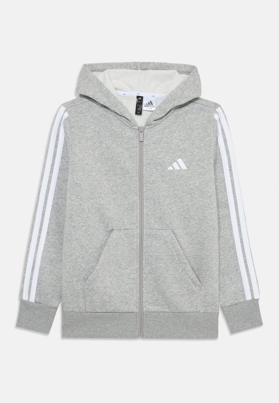 Толстовка Adidas Performance Zip-up sweatshirt, Medium Grey/White/White