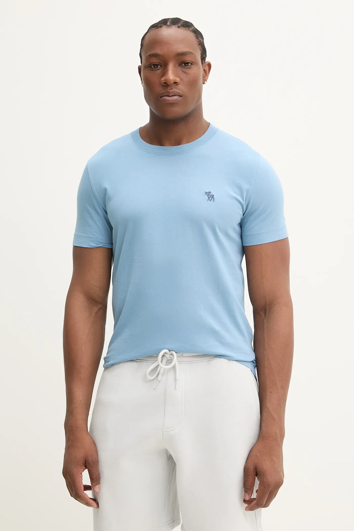 

Футболка из хлопка Abercrombie & Fitch, синий