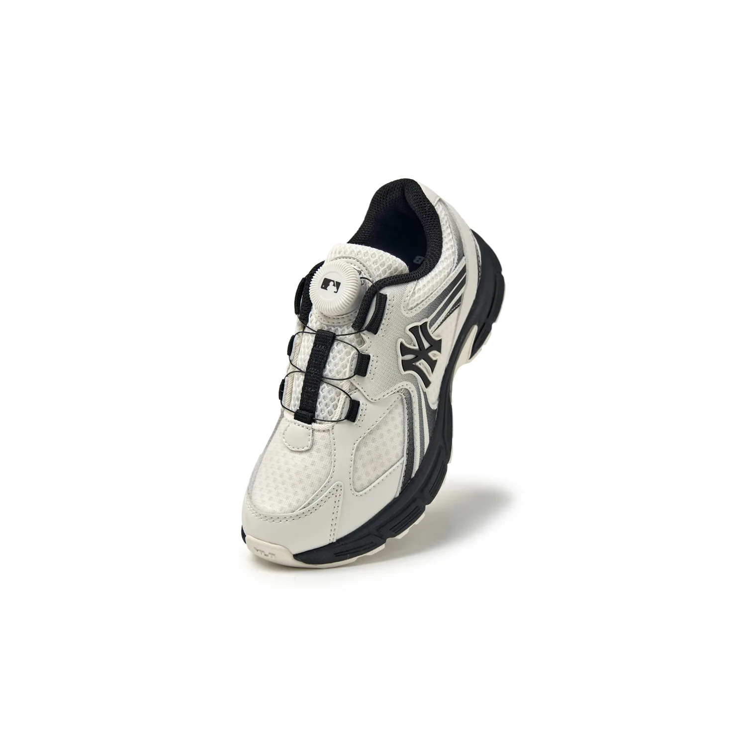 New York Yankees Synthetic Leather, Textile Low top Running Shoes Kids' MLB KIDS, черный — фото 4
