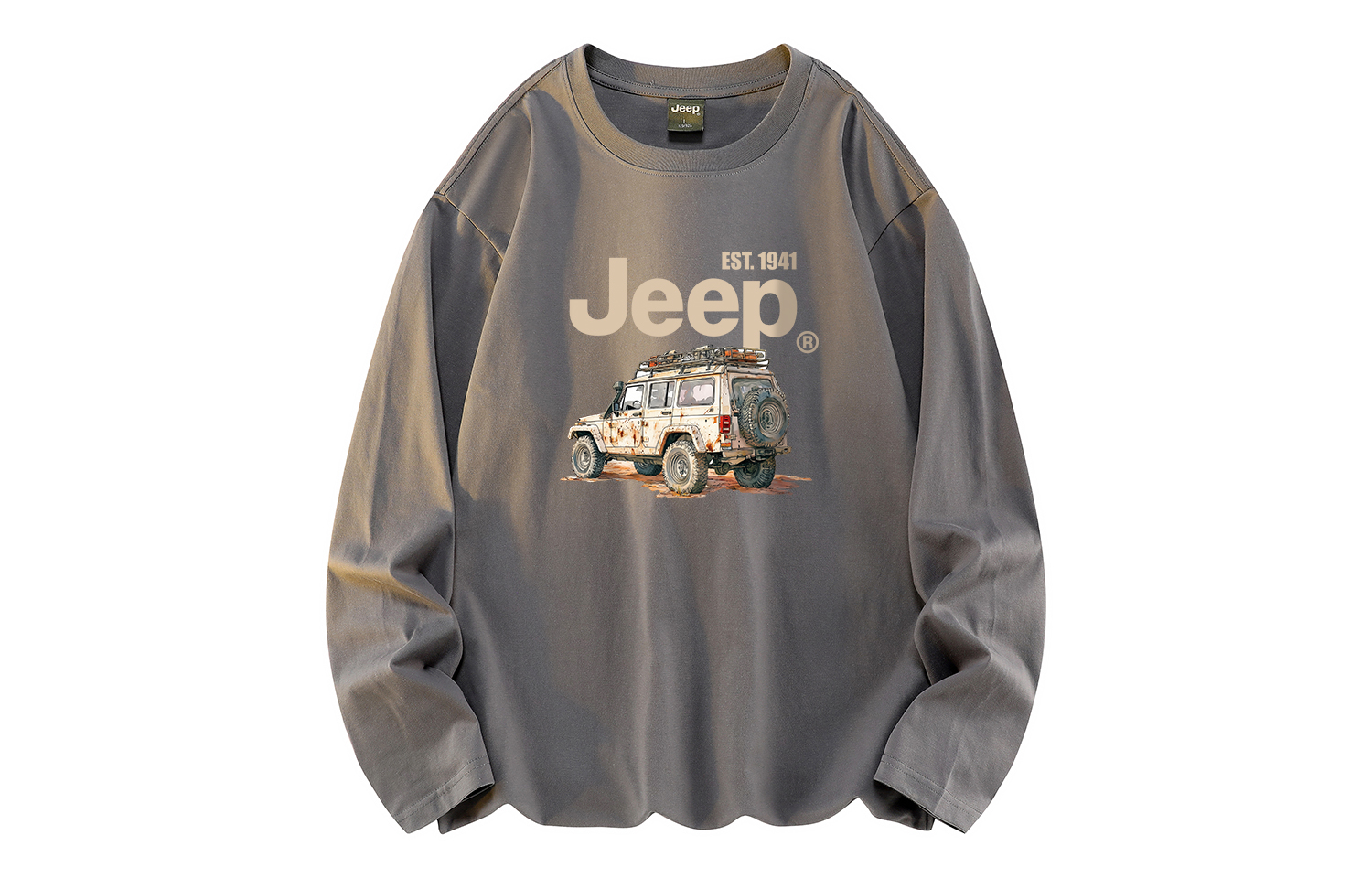 

Футболка Unisex Crew Neck Moderate Straight Fit Jeep, темно-серый