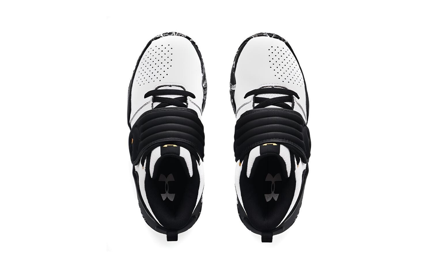 Детские баскетбольные кроссовки PS Low-top черные/белые Under Armour — фото 4