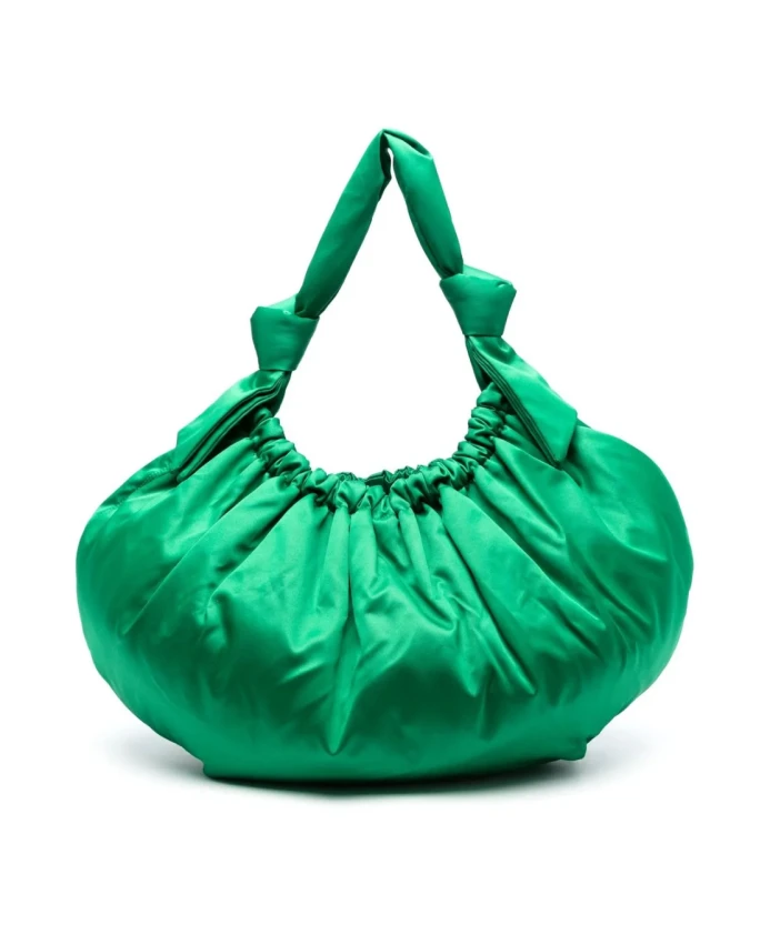 

Большая сумка-хобо через плечо Ganni, зеленый