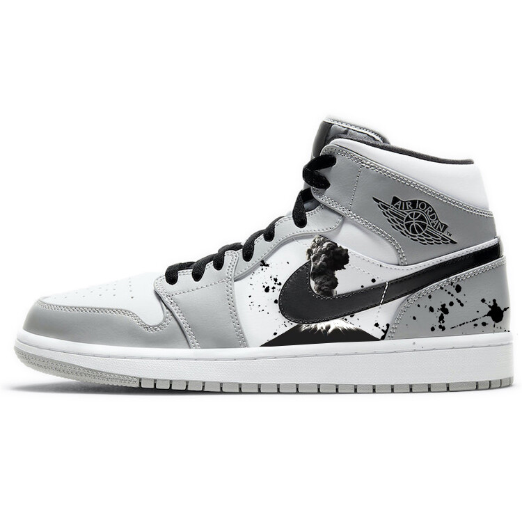 

Баскетбольные кроссовки Air 1 Vintage Men Mid-Top White/Grey Jordan, Белый, Баскетбольные кроссовки Air 1 Vintage Men Mid-Top White/Grey Jordan