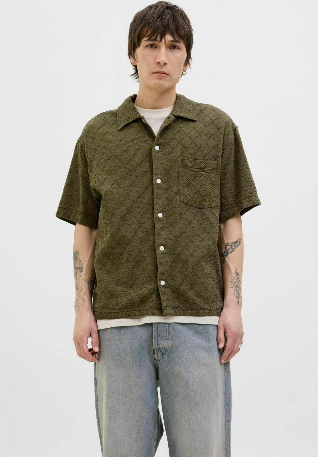 

Рубашка RELAXED FIT Jack & Jones, оливковый