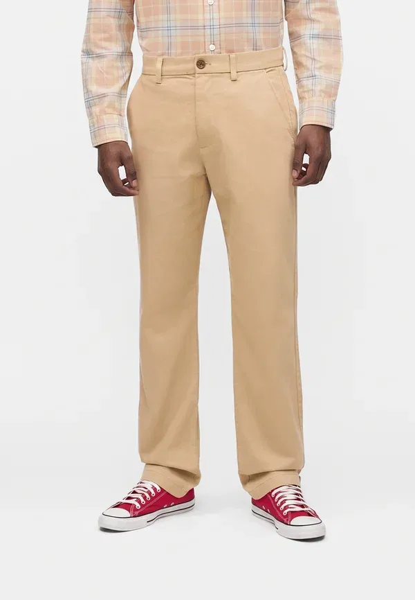 Брюки прямого кроя Gap, iconic khaki, цвет хаки