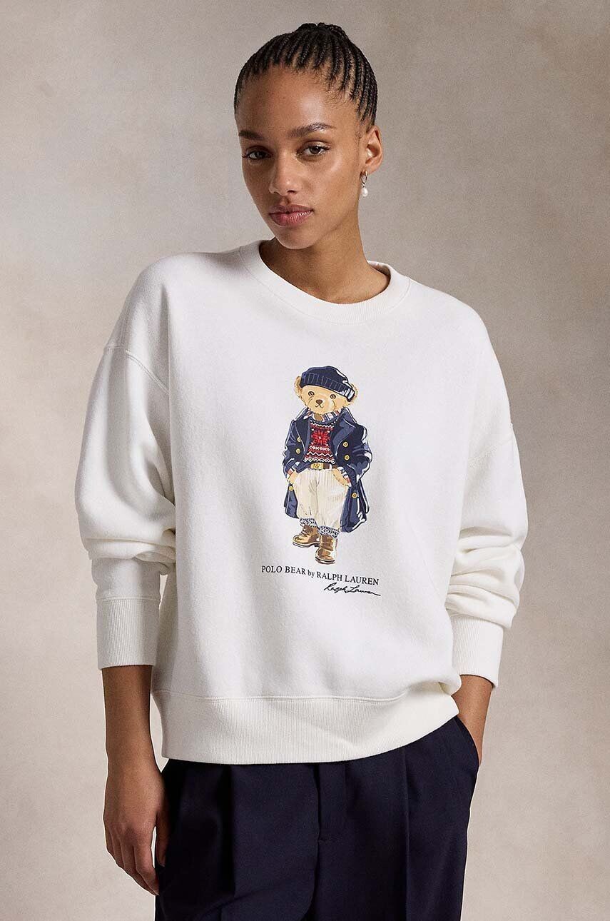 

Хлопковая толстовка Polo Ralph Lauren, белый
