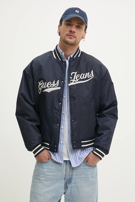 

Куртка-бомбер Guess Jeans, темно-синий