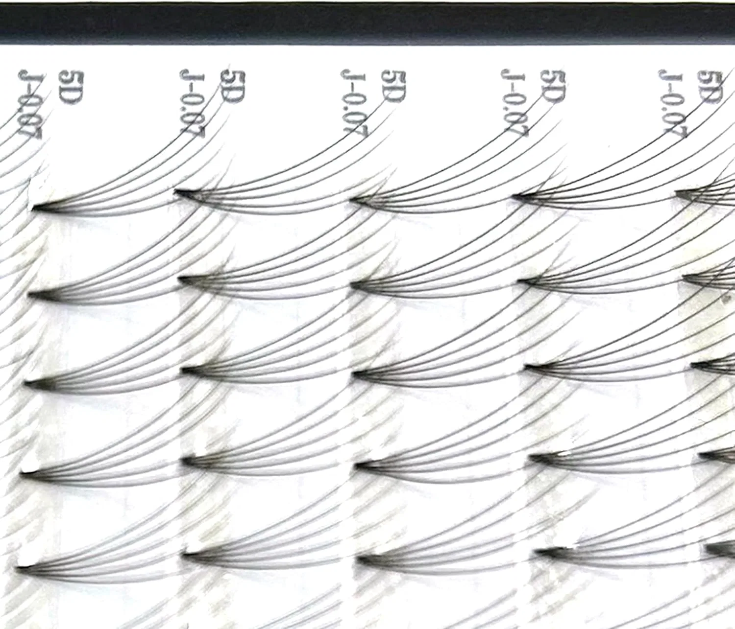 Ресницы Foula 5D Premade Lash J Curl 0.07 мм x 14 мм — фото 3