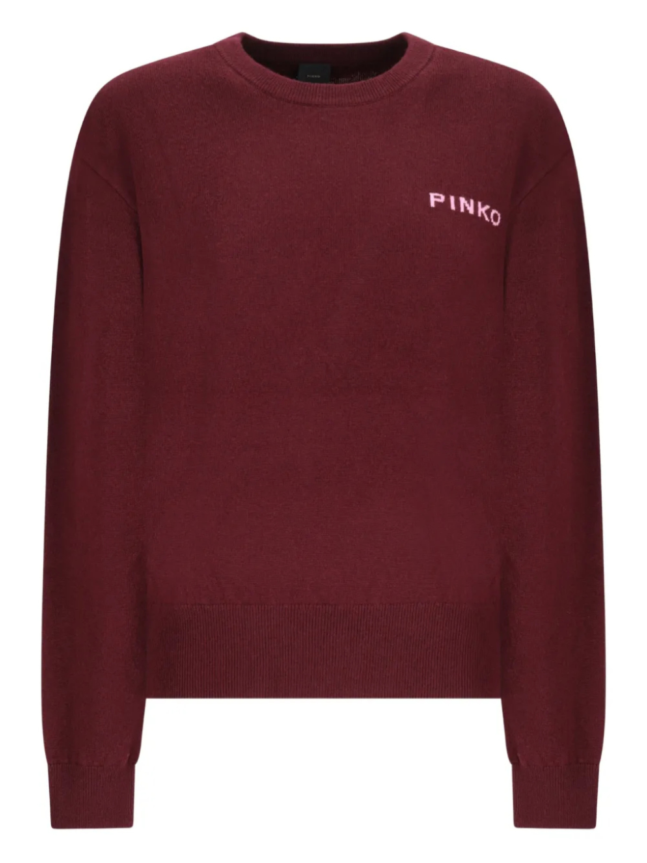 

Свитер PINKO logo-embellished knit, красный