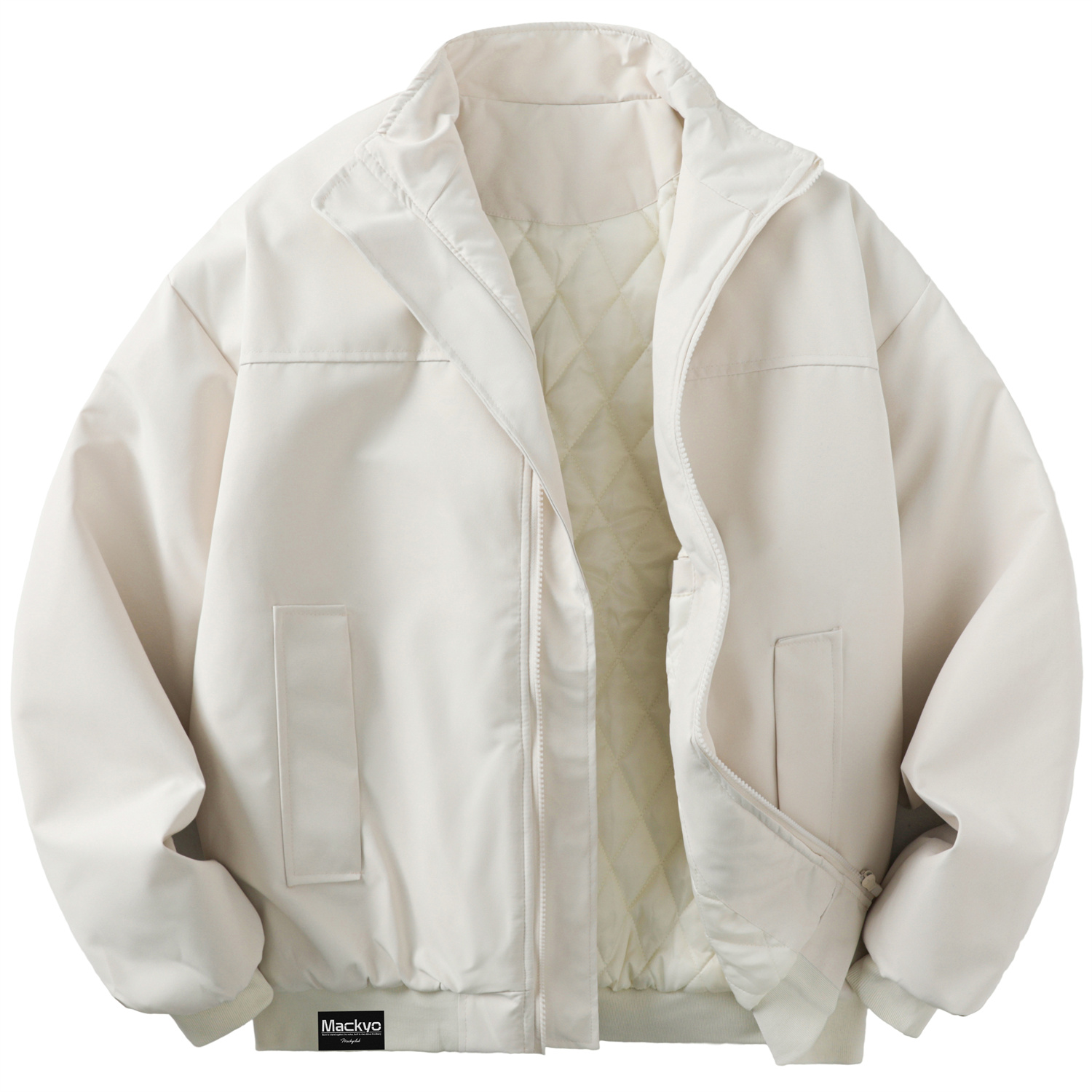 

Пуховик Unisex Stand Collar Thickened Mackyo, белый