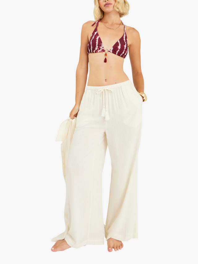 

Брюки с люрексом и полосками Accessorize, Ivory