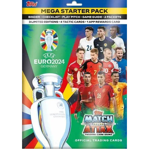 

Карточная игра Official Euro Match Attax 2024 Starter Pack