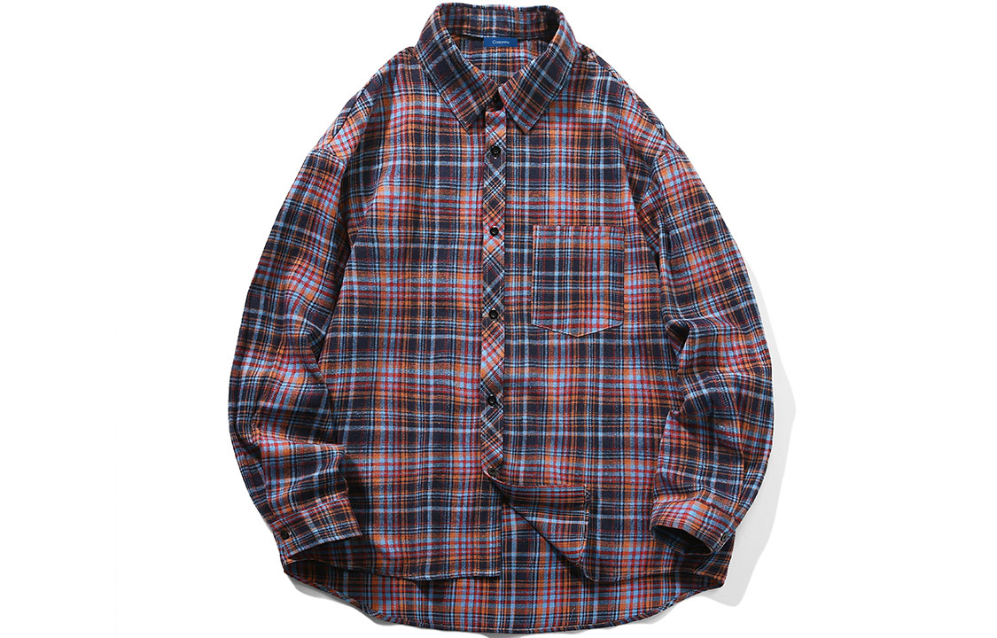 

Рубашка унисекс COMOWA, Blue Plaid