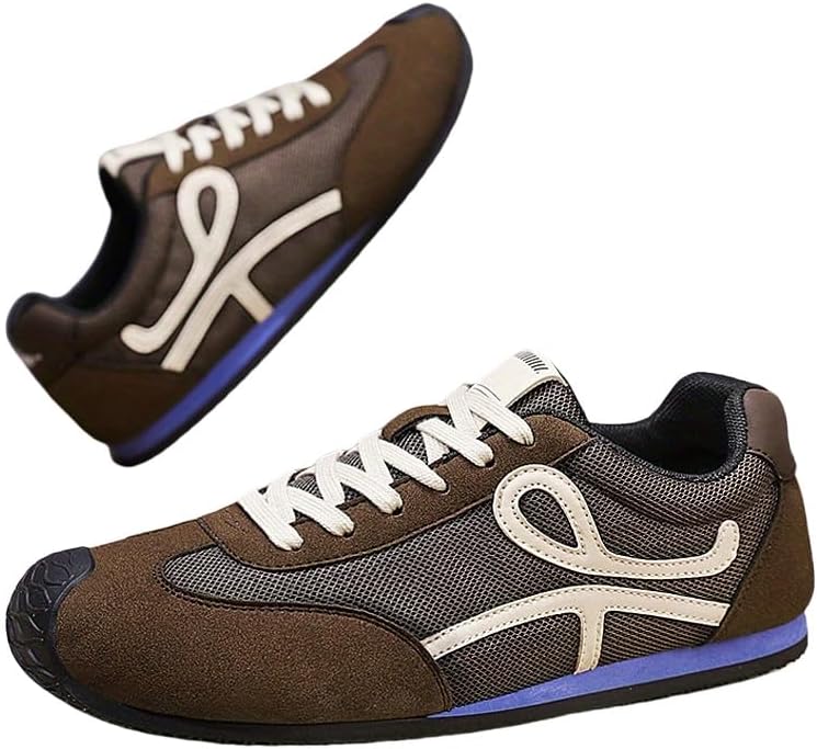 

Мужские кроссовки большого размера низкие с узорчатым дизайном, с удобной подкладкой, модная мужская обувь Clolinde, коричневый