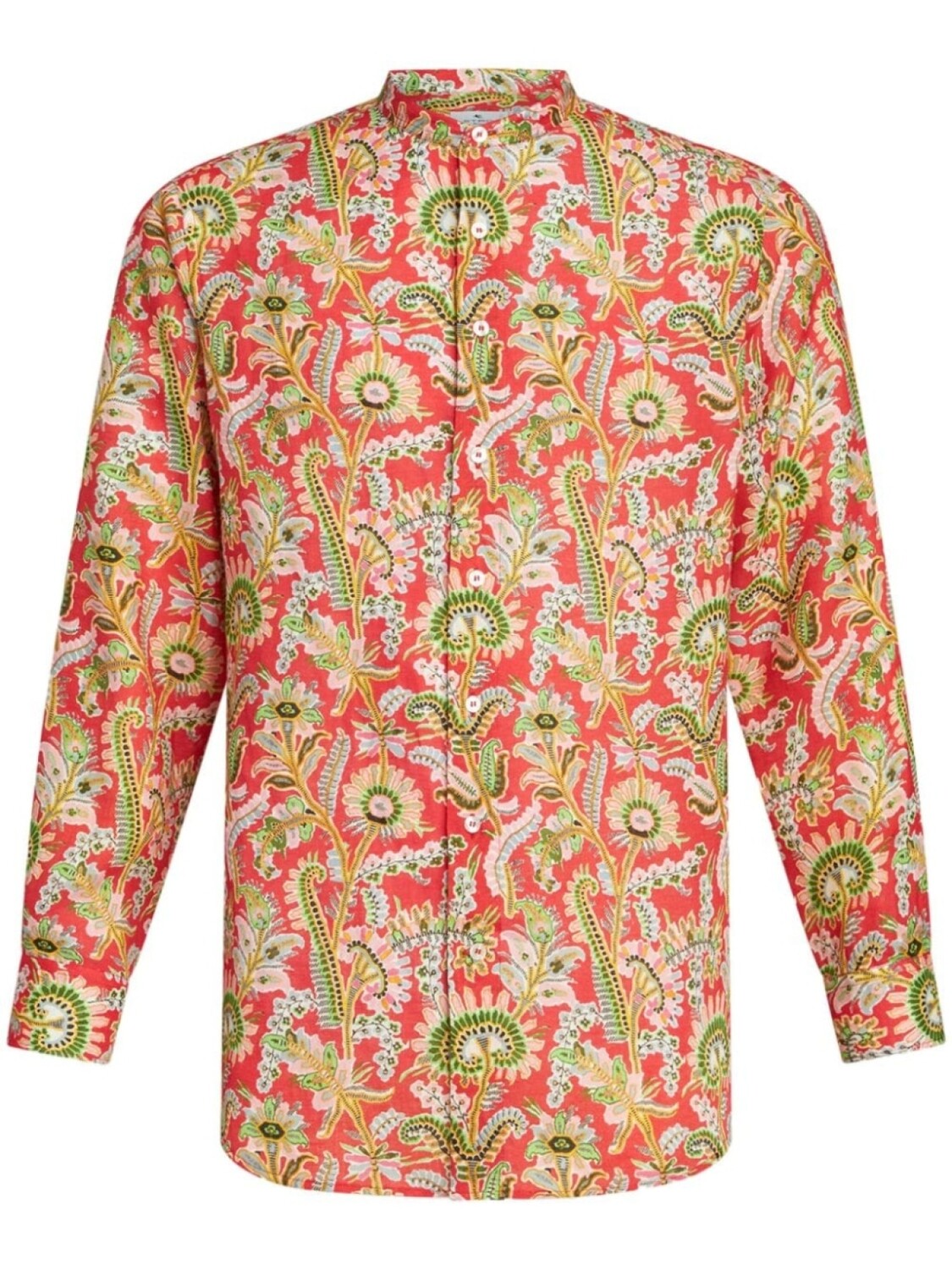 

ETRO рубашка с цветочным принтом, красный