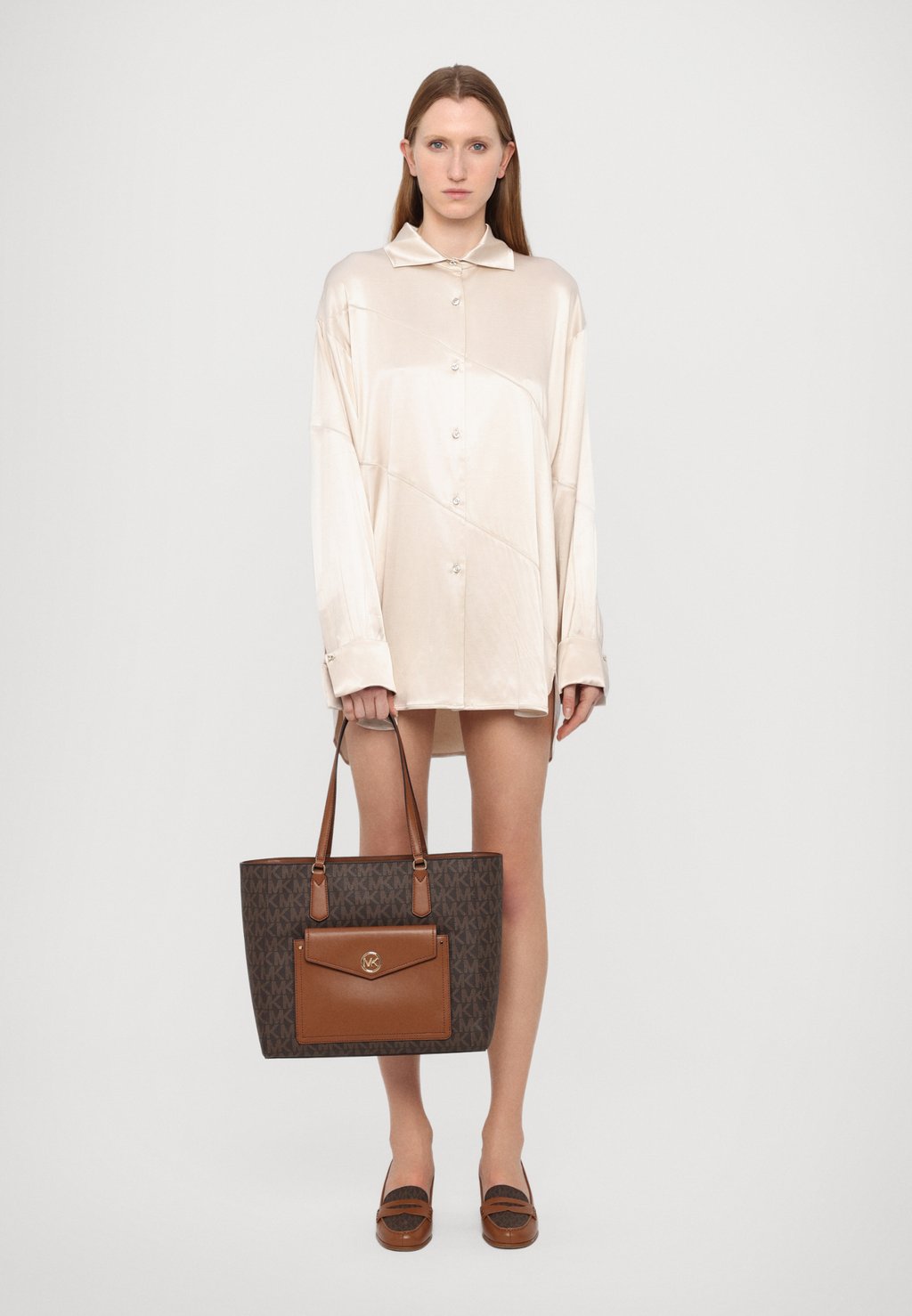 

Сумка-тоут JOEY POCKET TOTE MICHAEL Michael Kors, коричневый